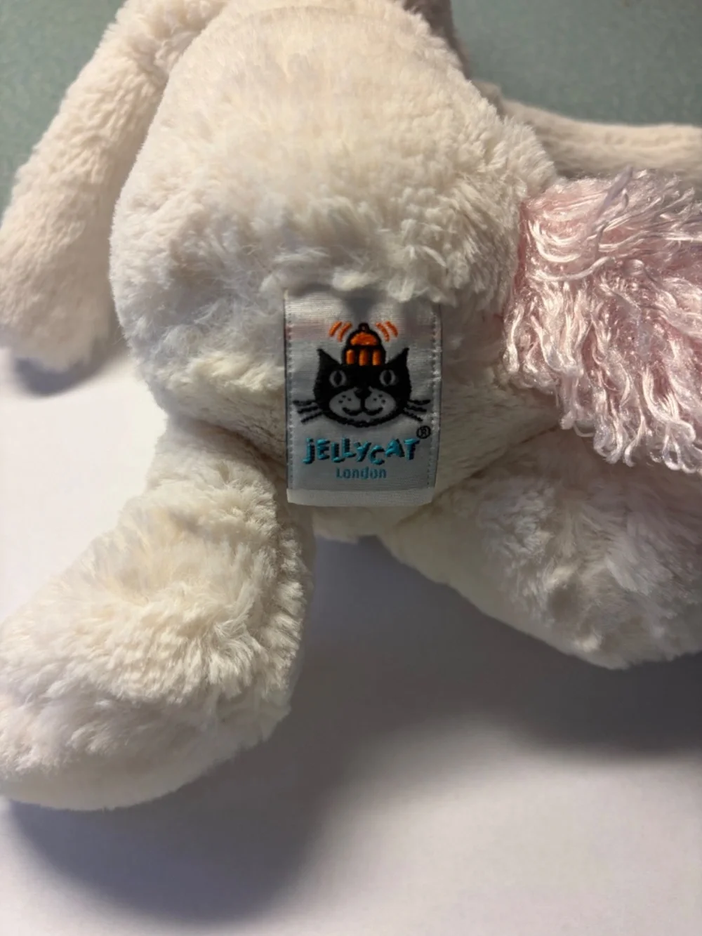Jellycat medium Bashful Unicorn plush white pink